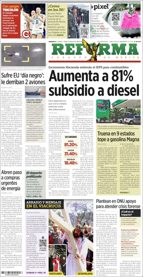 Portada de Reforma