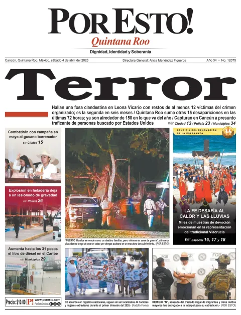 Portada de Por Esto (quintana Roo Cancun)