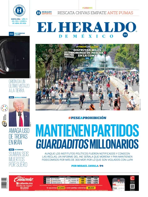 Portada de El Heraldo de Mexico