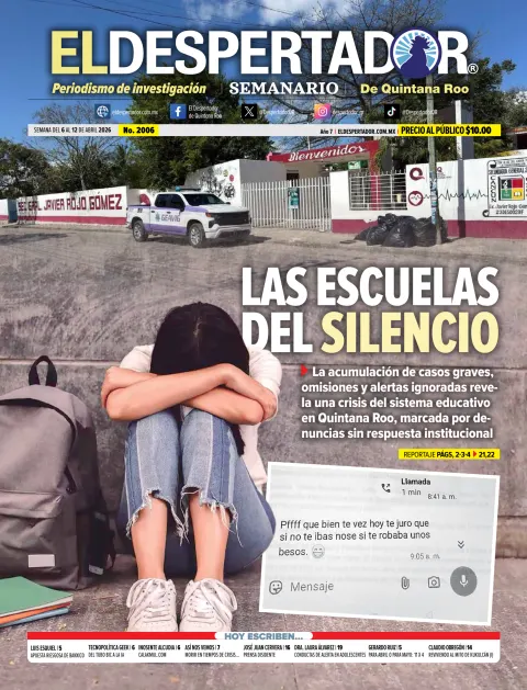 Portada de El Despertador de Quintana Roo del lunes, 6 de abril de 2026