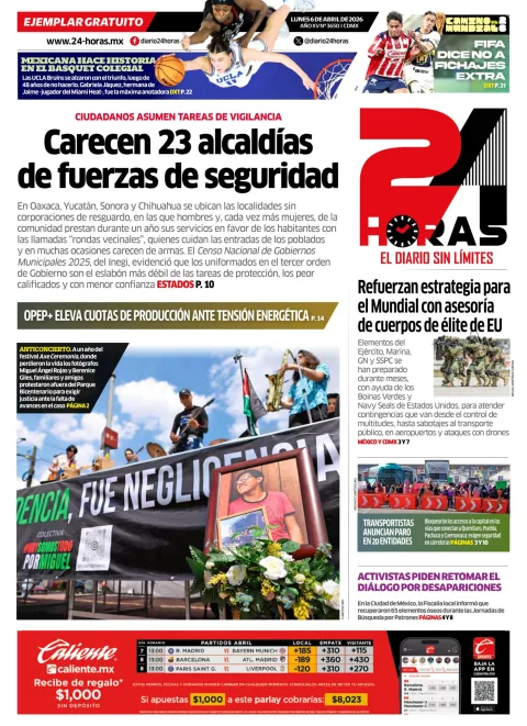 Portada de 24 Horas