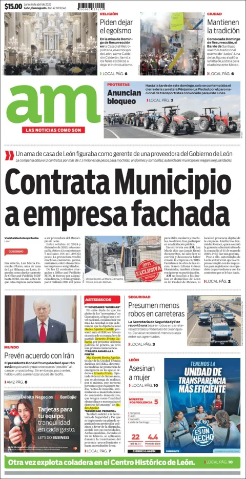Portada de Am Corredor Industrial del lunes, 6 de abril de 2026