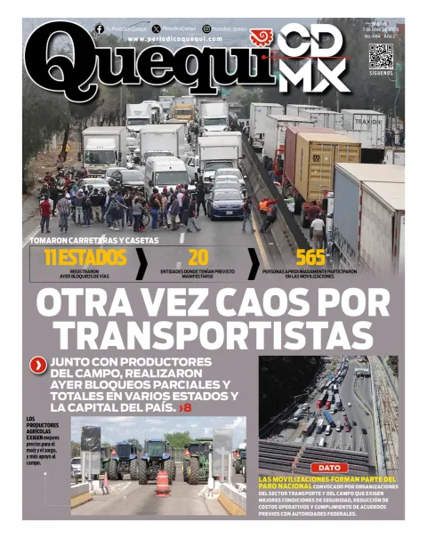 Portada de Quequi CDMX del martes, 7 de abril de 2026