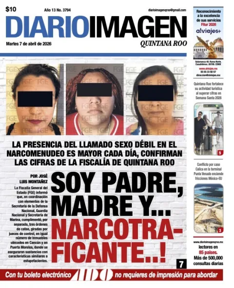 Portada de Diario Imagen Quintana Roo del martes, 7 de abril de 2026