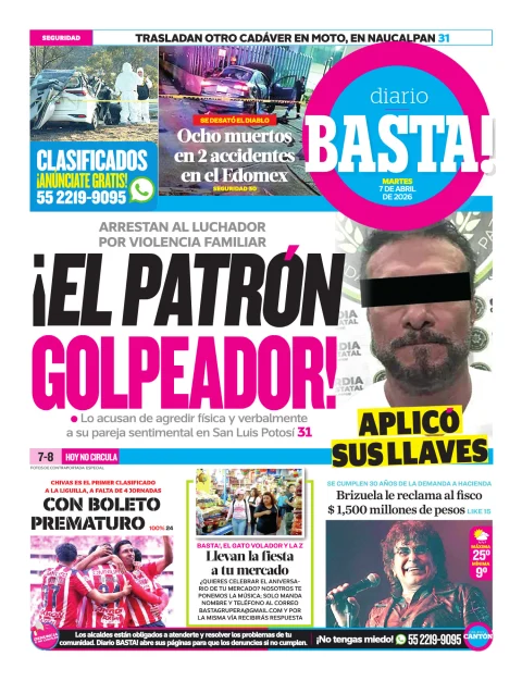 Portada de Basta! (contraportada)