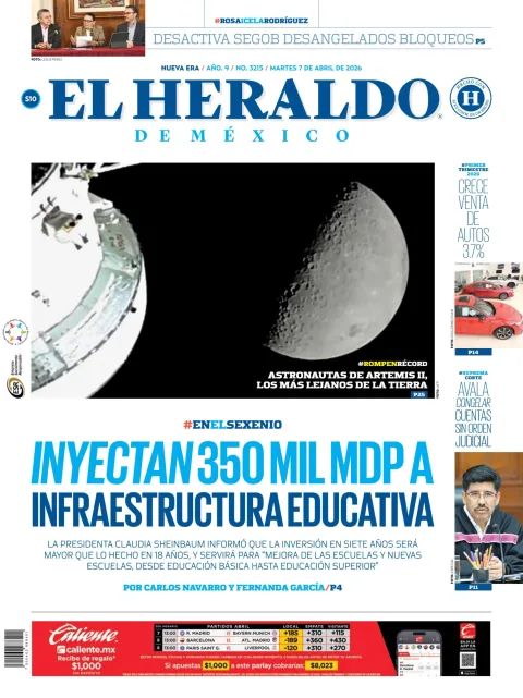 Portada de El Heraldo de Mexico