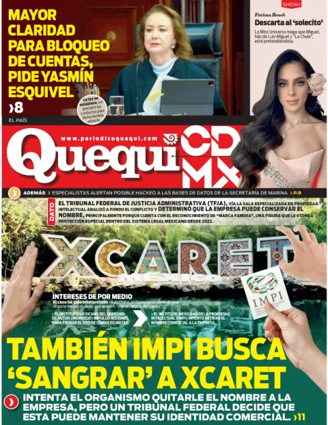 Portada de Quequi CDMX (contraportada) del martes, 7 de abril de 2026