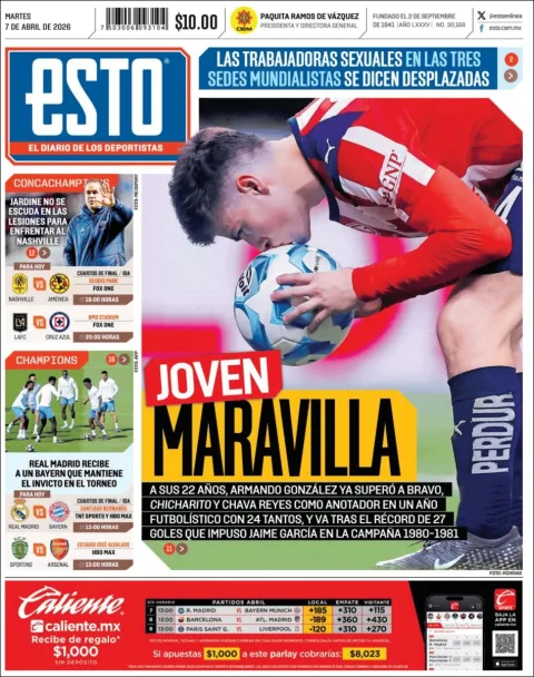 Portada de Esto del martes, 7 de abril de 2026