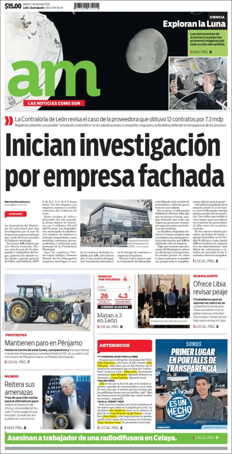 Portada de Am Corredor Industrial del martes, 7 de abril de 2026