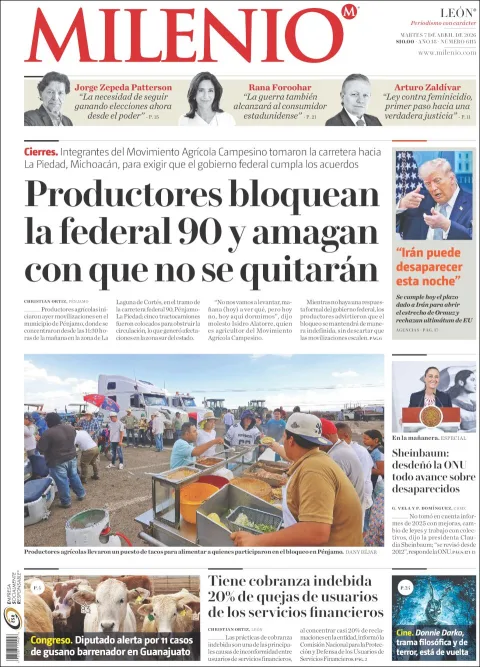 Portada de Milenio Leon del martes, 7 de abril de 2026