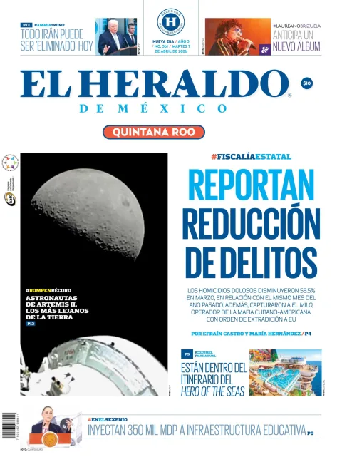 Portada de El Heraldo de Mexico - Quintana Roo