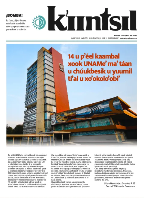 Portada de La Jornada - Kiintsil del martes, 7 de abril de 2026