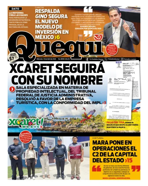 Portada de Quequi del miércoles, 8 de abril de 2026