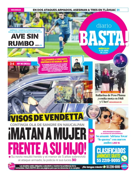 Portada de Basta! (contraportada)