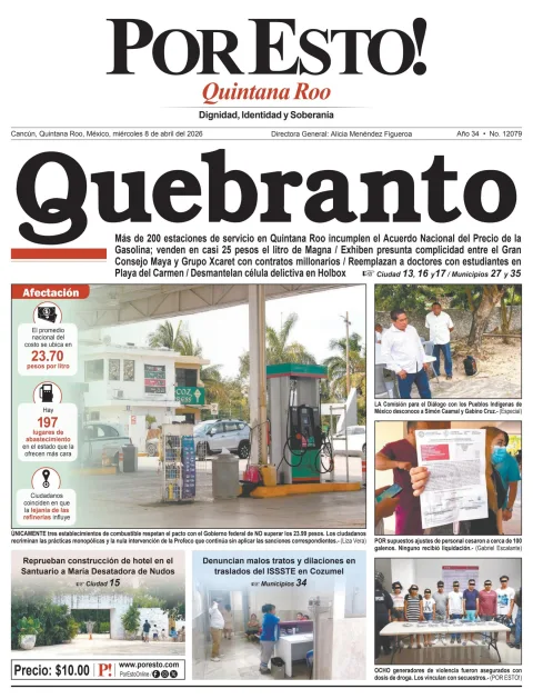 Portada de Por Esto (quintana Roo Cancun)