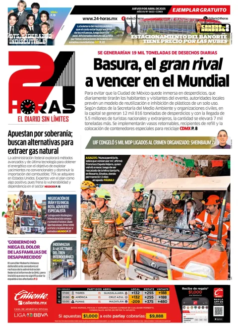Portada de 24 Horas