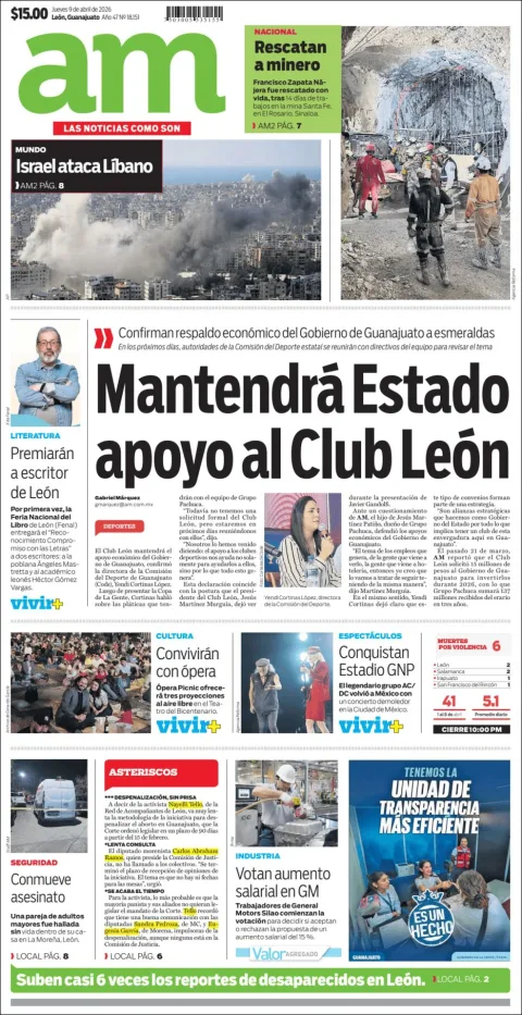 Portada de Am Corredor Industrial del jueves, 9 de abril de 2026