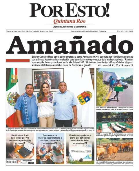 Portada de Por Esto (quintana Roo Chetumal)