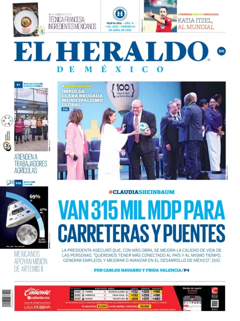 Portada de El Heraldo de Mexico