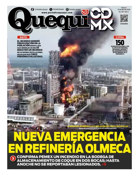Portada de Quequi CDMX del viernes, 10 de abril de 2026