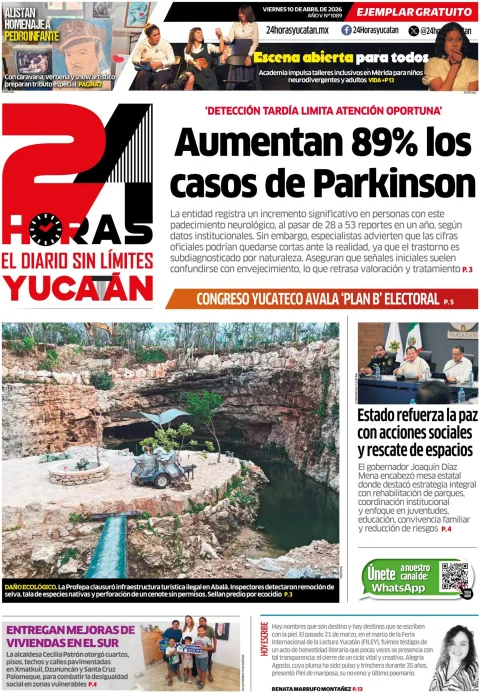 Portada de 24 Horas Yucatan del 2026-04-10