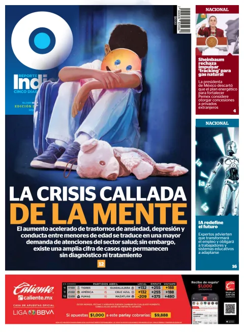 Portada de Reporte Indigo Nacional del viernes, 10 de abril de 2026
