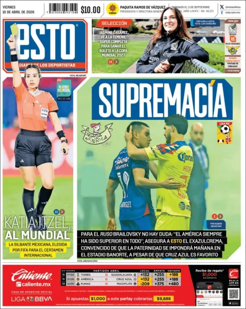 Portada de Esto del viernes, 10 de abril de 2026