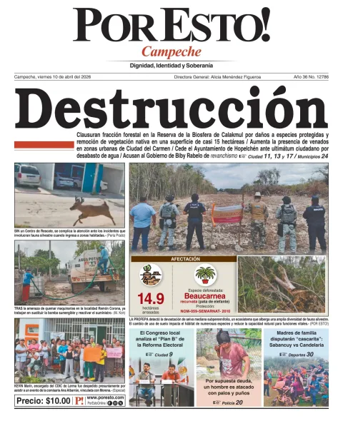Portada de Por Esto (campeche)