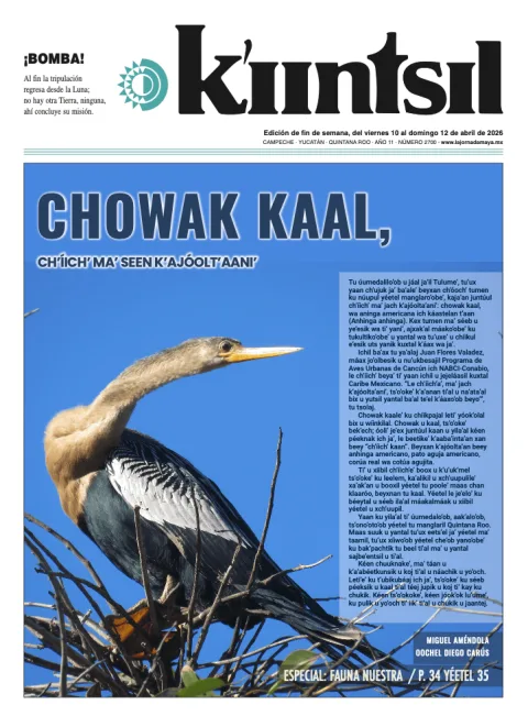 Portada de La Jornada - Kiintsil del viernes, 10 de abril de 2026