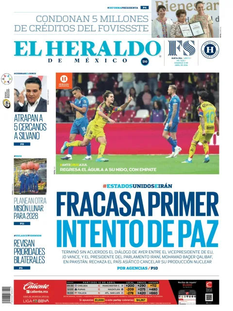 Portada de El Heraldo de Mexico