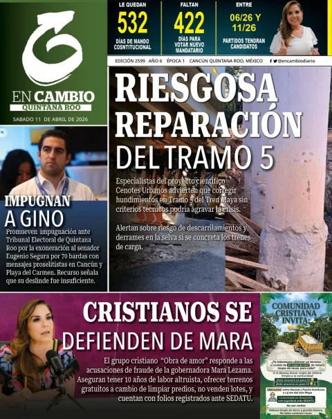Portada de En Cambio - Quintana Roo (contraportada)