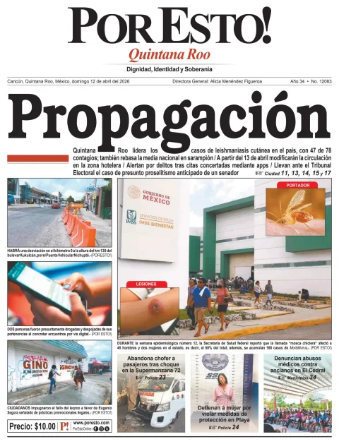 Portada de Por Esto (quintana Roo Cancun) del 2026-04-12