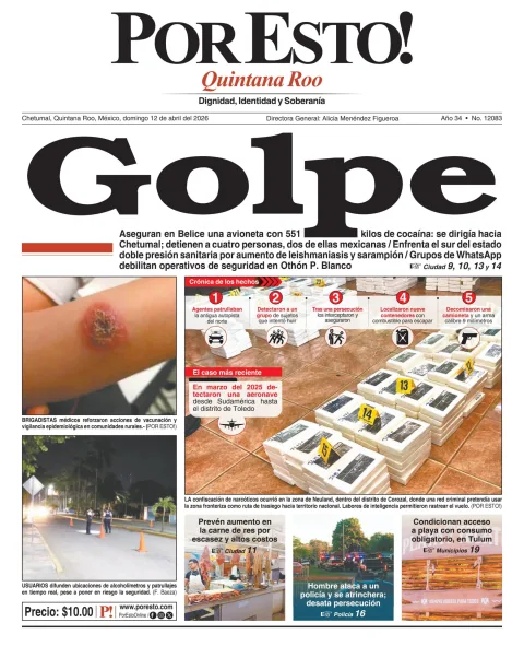 Portada de Por Esto (quintana Roo Chetumal)