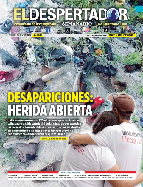 Portada de El Despertador de Quintana Roo del lunes, 13 de abril de 2026