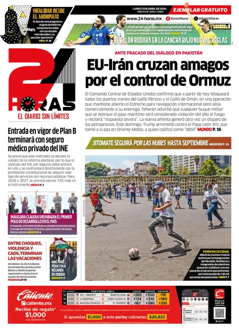 Portada de 24 Horas