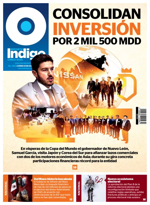 Portada de Reporte Indigo Monterrey del lunes, 13 de abril de 2026