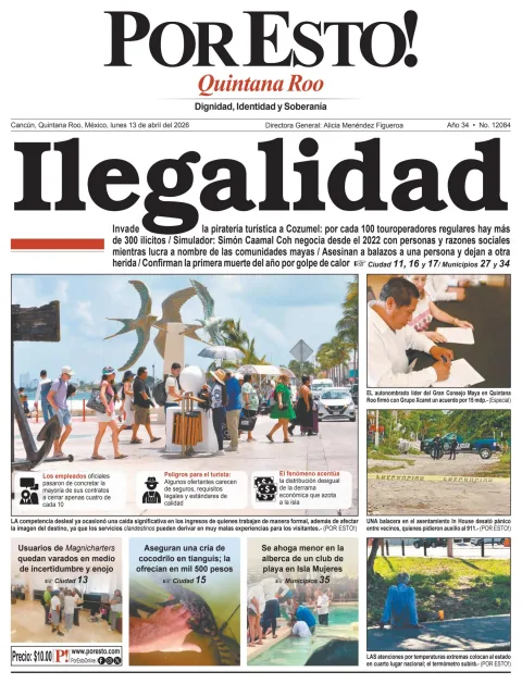 Portada de Por Esto (quintana Roo Cancun)