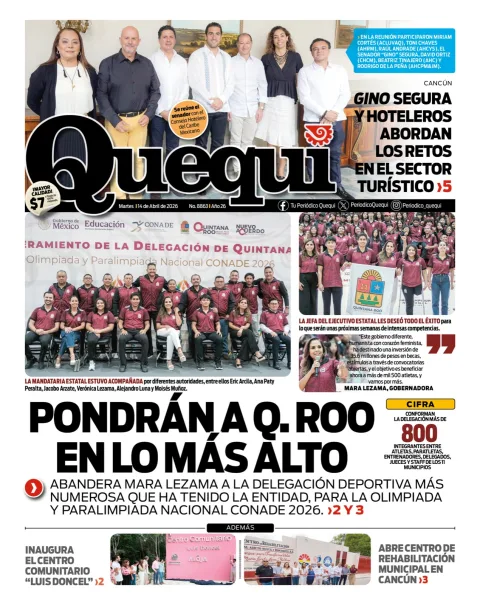 Portada de Quequi del martes, 14 de abril de 2026