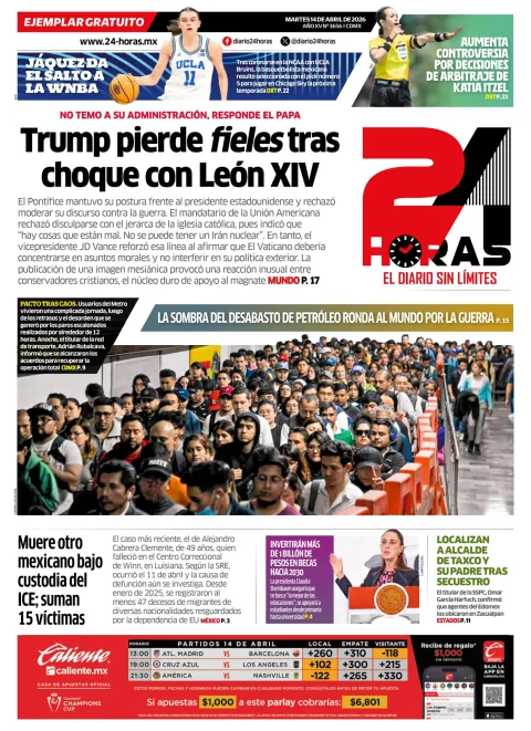 Portada de 24 Horas