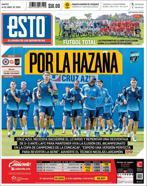 Portada de Esto del martes, 14 de abril de 2026