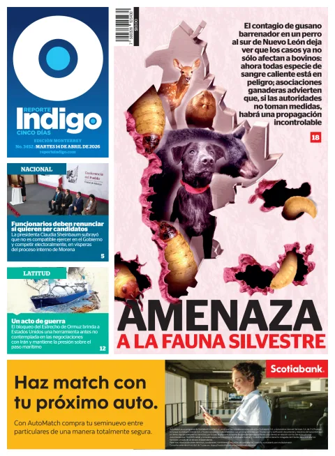 Portada de Reporte Indigo Monterrey del martes, 14 de abril de 2026