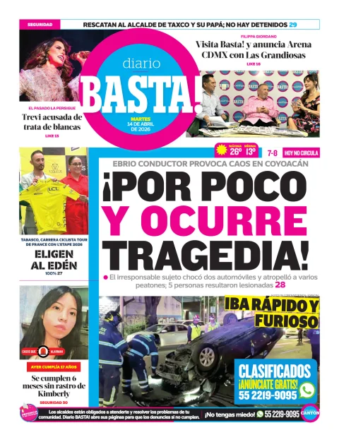 Portada de Basta! (contraportada)