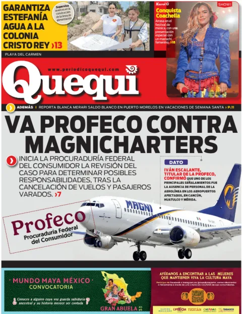 Portada de Quequi (contraportada) del martes, 14 de abril de 2026