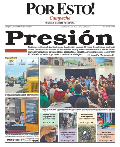 Portada de Por Esto (campeche) del 2026-04-14