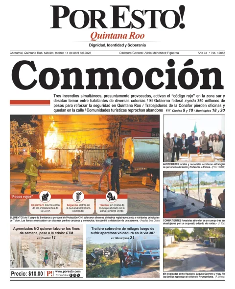 Portada de Por Esto (quintana Roo Chetumal) del 2026-04-14