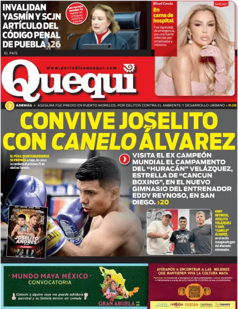 Portada de Quequi (contraportada) del miércoles, 15 de abril de 2026