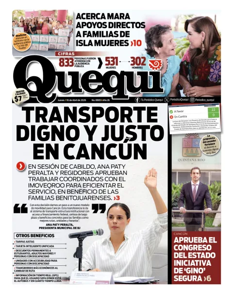Portada de Quequi del jueves, 16 de abril de 2026