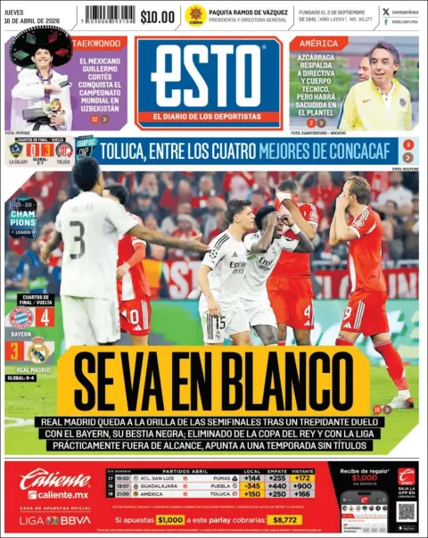 Portada de Esto del jueves, 16 de abril de 2026