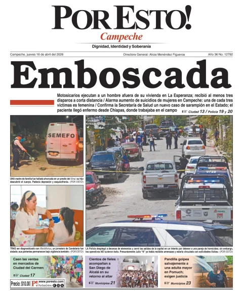 Portada de Por Esto (campeche) del 2026-04-16