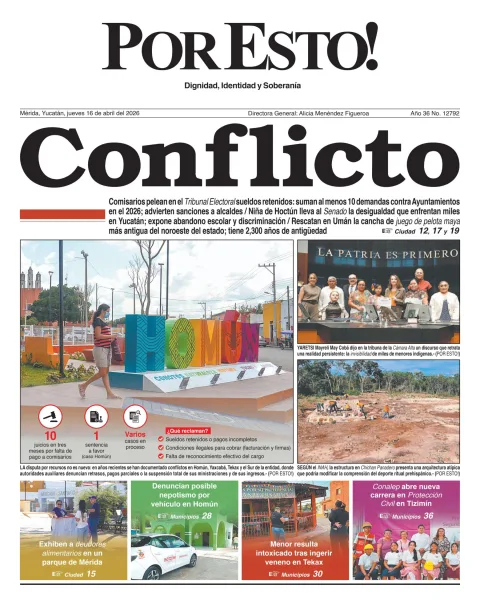 Portada de Por Esto (merida, Yucatan) del 2026-04-16